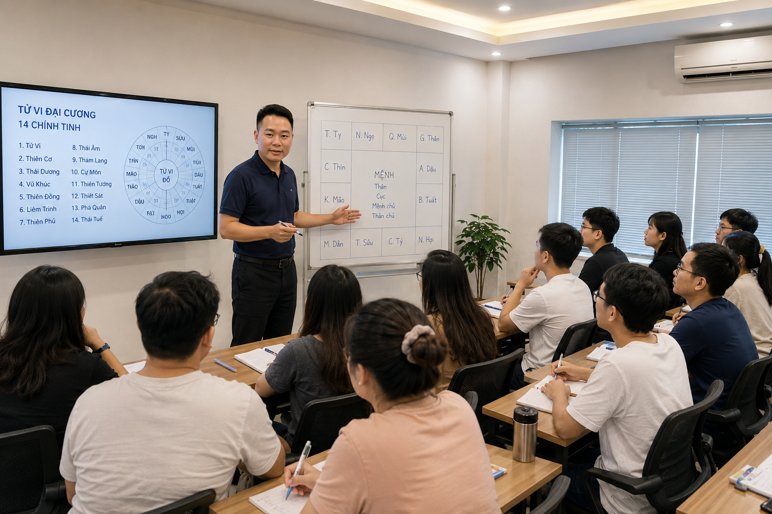Thầy Đinh Xuân Hiển giảng dạy Tử Vi Đại Cương — 14 chính tinh